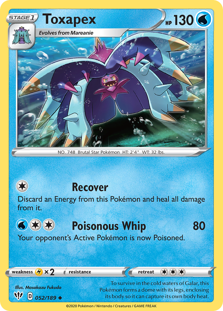 Toxapex (052/189) [Sword & Shield: Darkness Ablaze] | Game Haven TX