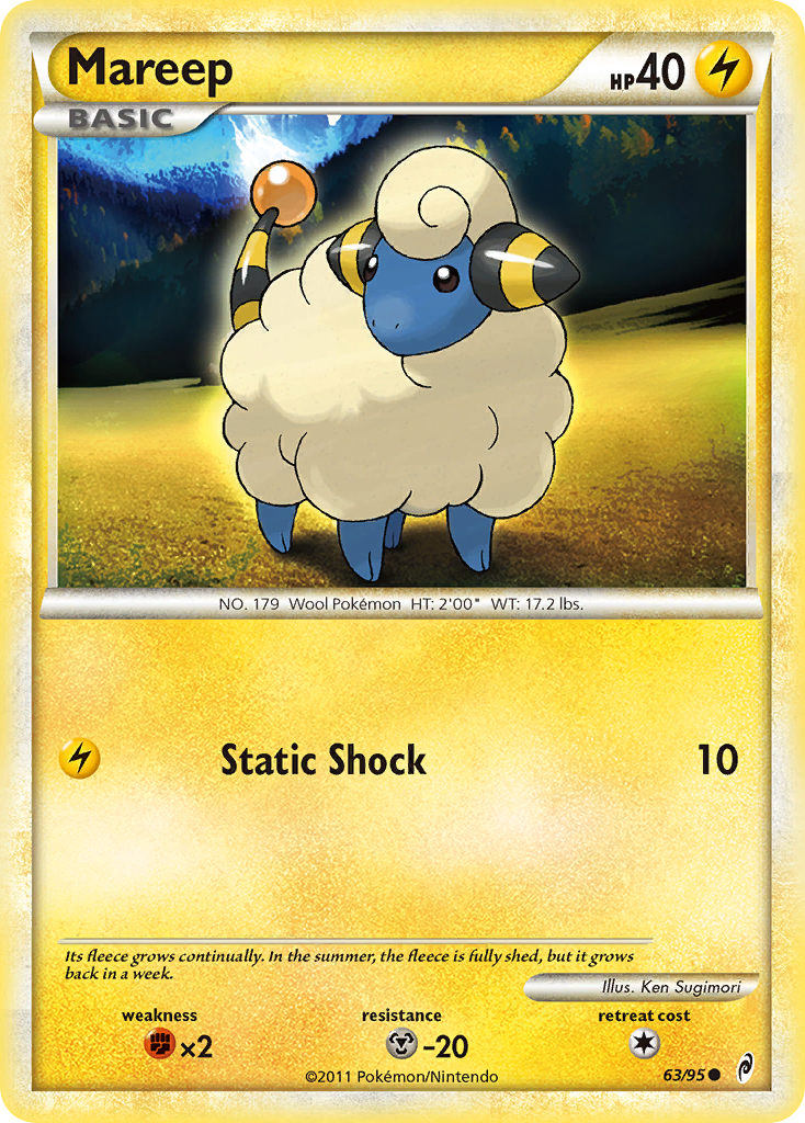 Mareep (63/95) [HeartGold & SoulSilver: Call of Legends] | Game Haven TX