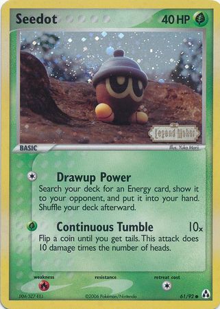 Seedot (61/92) (Stamped) [EX: Legend Maker] | Game Haven TX