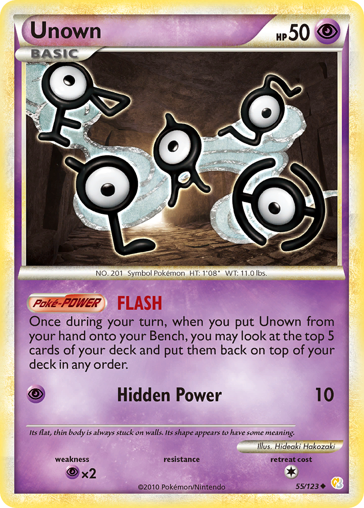 Unown (55/123) [HeartGold & SoulSilver: Base Set] | Game Haven TX
