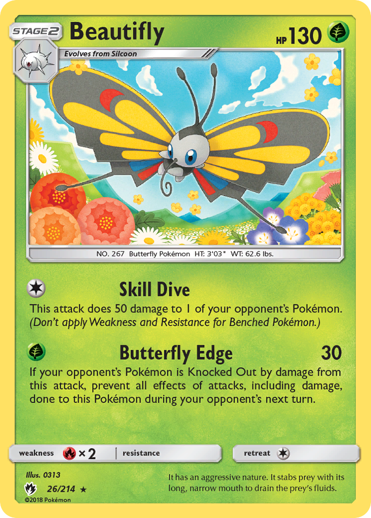 Beautifly (26/214) [Sun & Moon: Lost Thunder] | Game Haven TX
