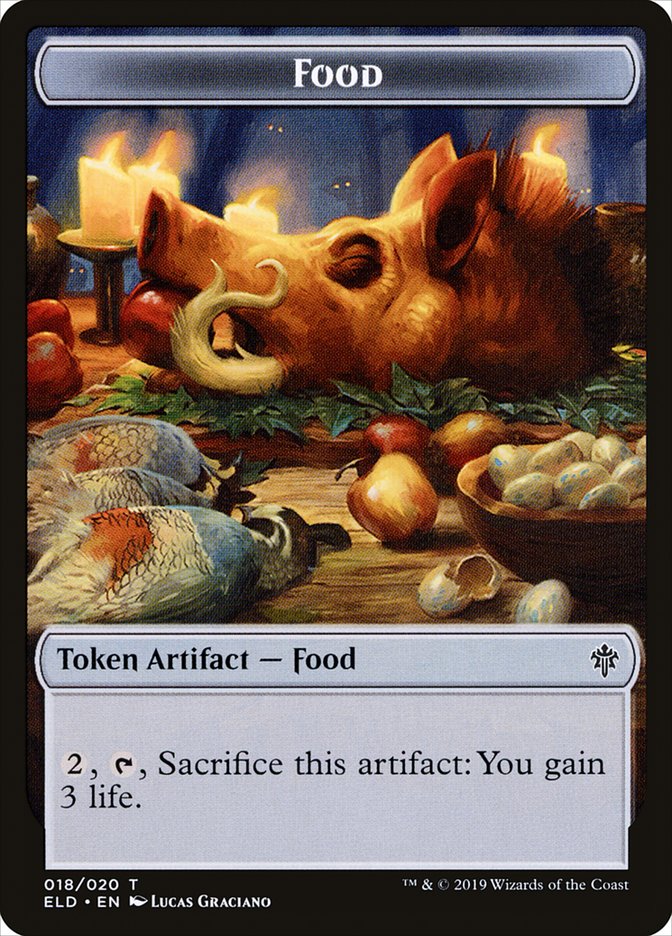 Food (018/020) [Throne of Eldraine Tokens] | Game Haven TX