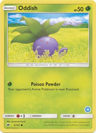 Oddish (4/147) (Deck Exclusive #11) [Sun & Moon: Trainer Kit - Alolan Ninetales] | Game Haven TX
