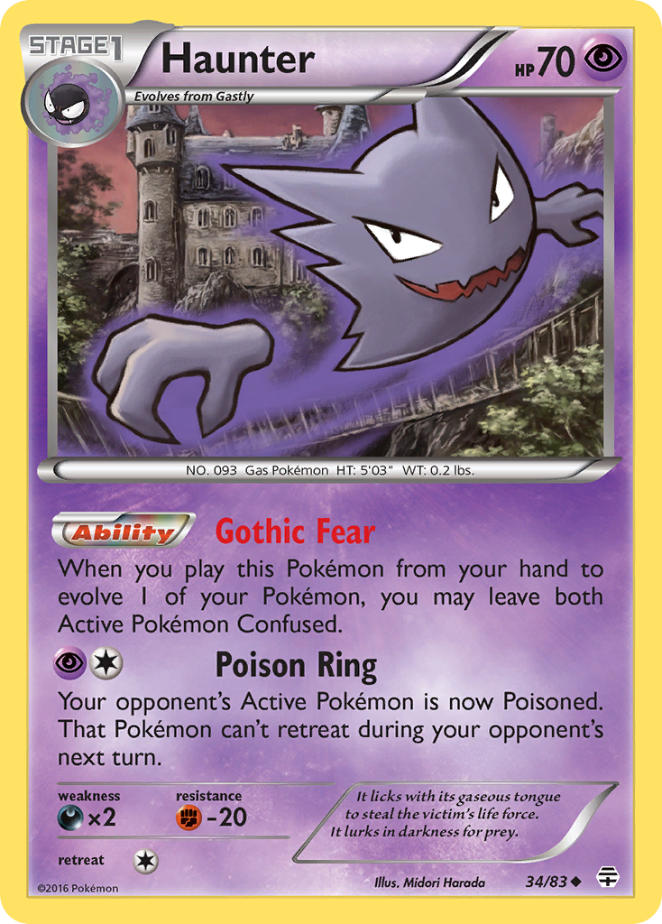 Haunter (34/83) [XY: Generations] | Game Haven TX