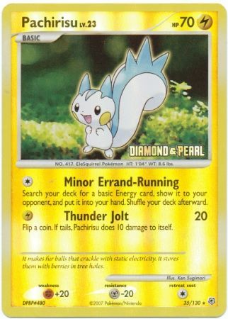 Pachirisu (35/130) [Burger King Promos: 2008 Collection] | Game Haven TX