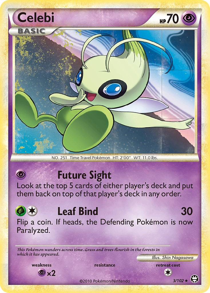 Celebi (3/102) [HeartGold & SoulSilver: Triumphant] | Game Haven TX