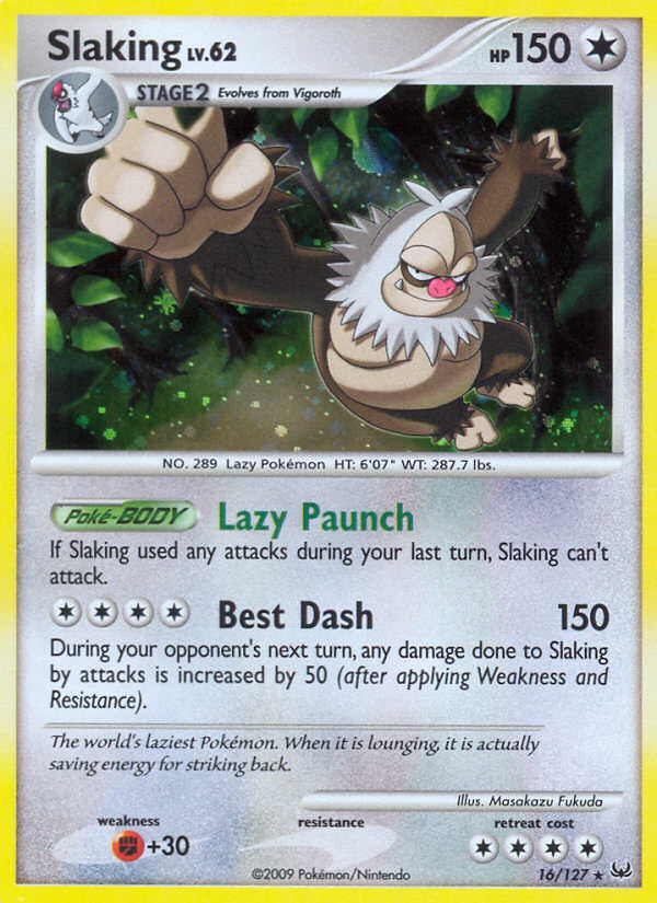 Slaking (16/127) [Platinum: Base Set] | Game Haven TX