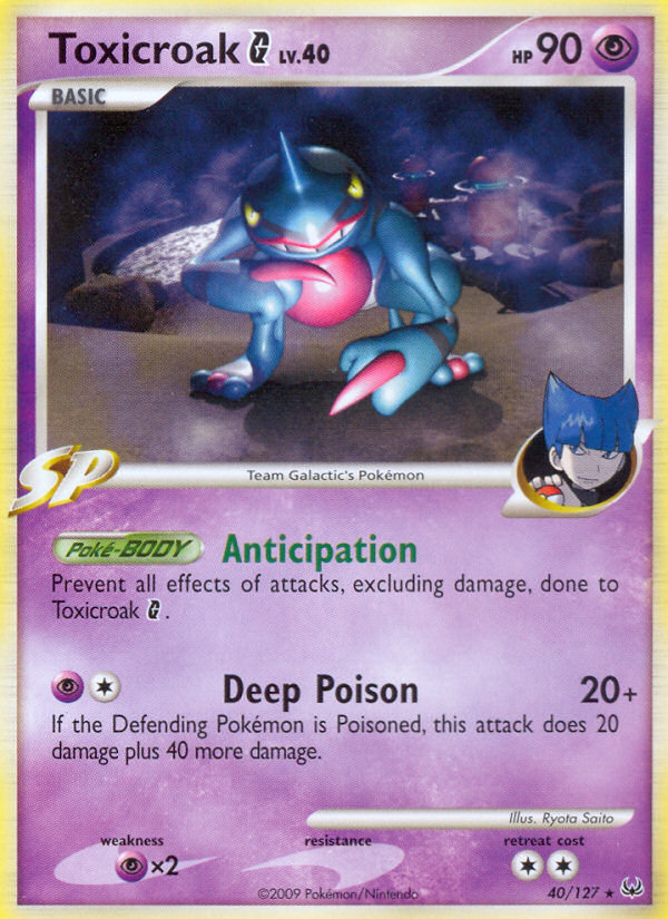 Toxicroak G (40/127) [Platinum: Base Set] | Game Haven TX