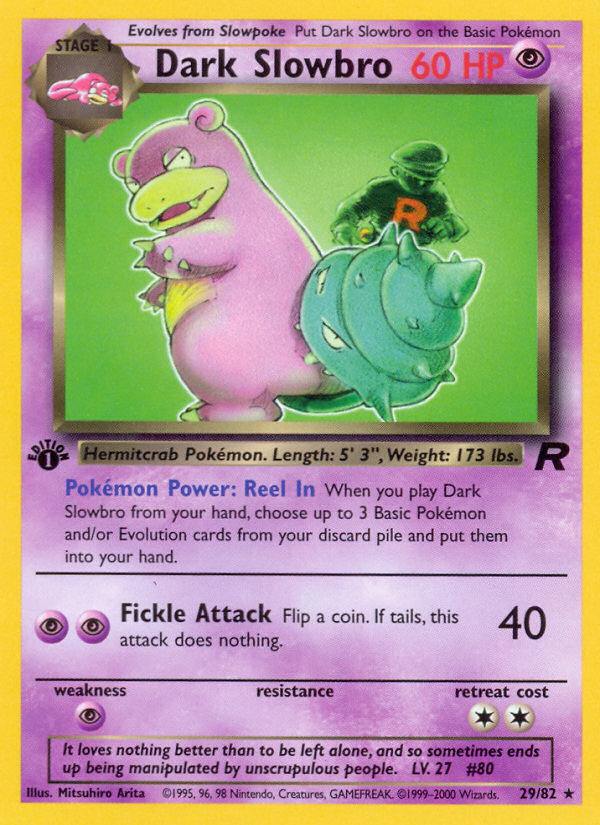 Dark Slowbro (29/82) [Team Rocket 1st Edition] | Game Haven TX