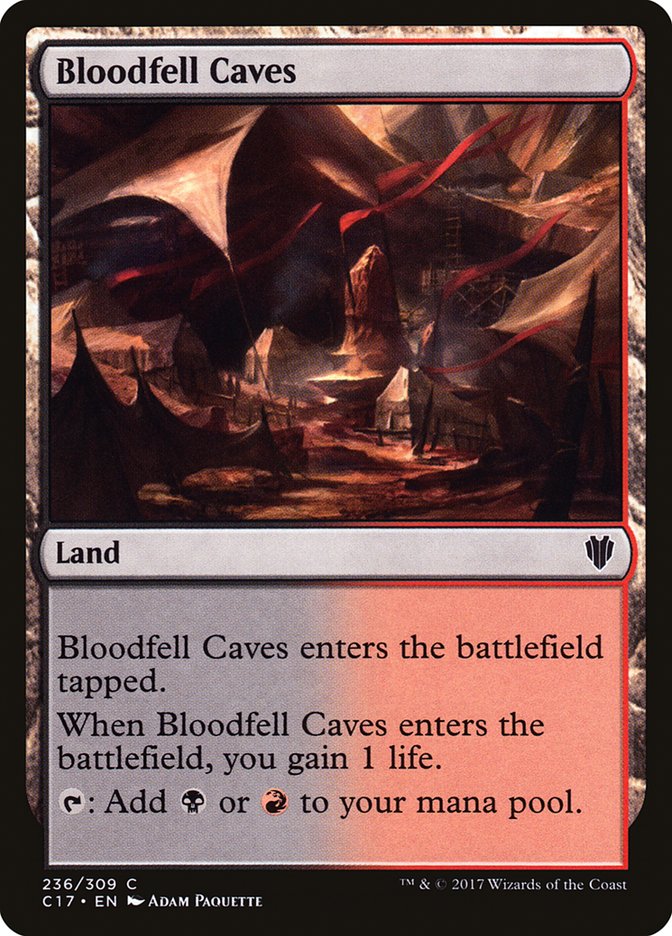 Bloodfell Caves [Commander 2017] | Game Haven TX