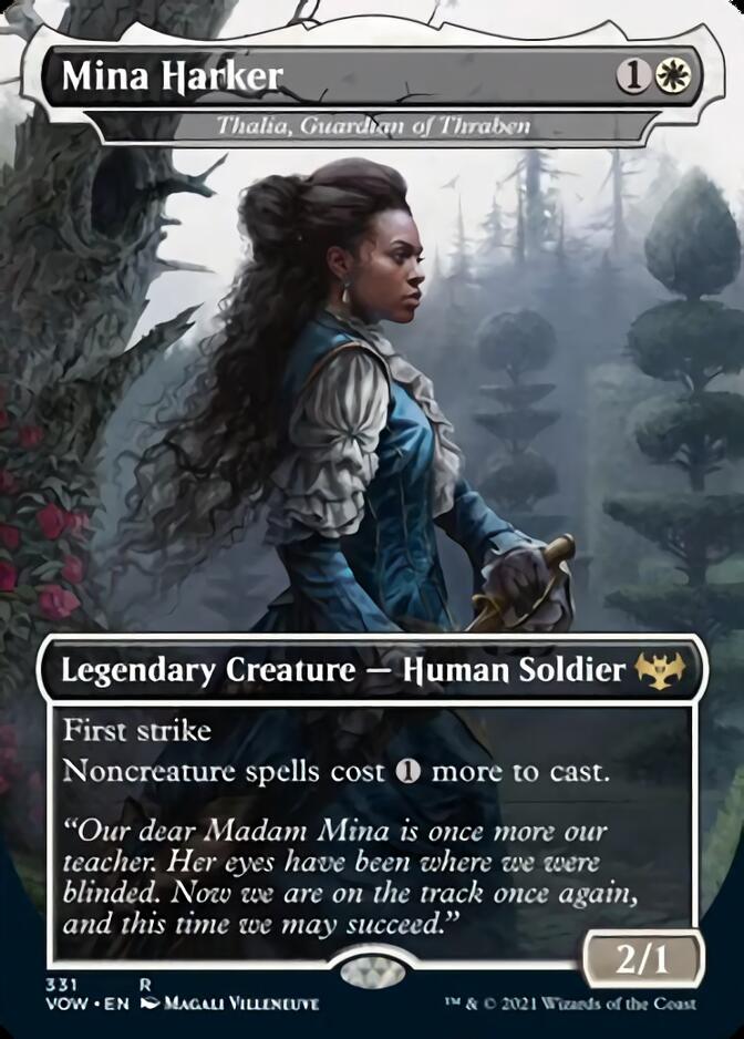 Thalia, Guardian of Thraben - Mina Harker [Innistrad: Crimson Vow] | Game Haven TX
