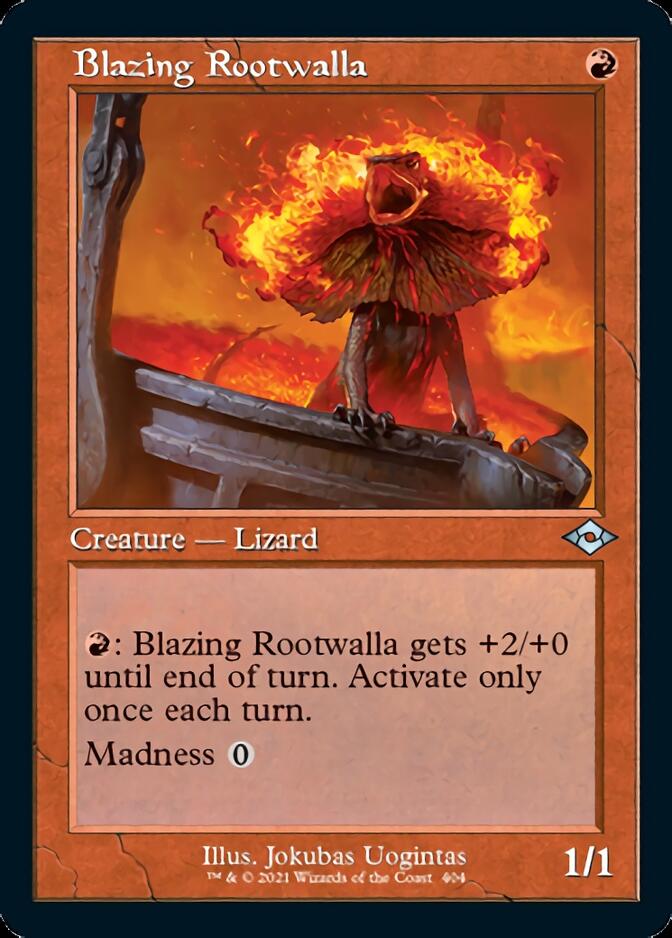 Blazing Rootwalla (Retro) [Modern Horizons 2] | Game Haven TX