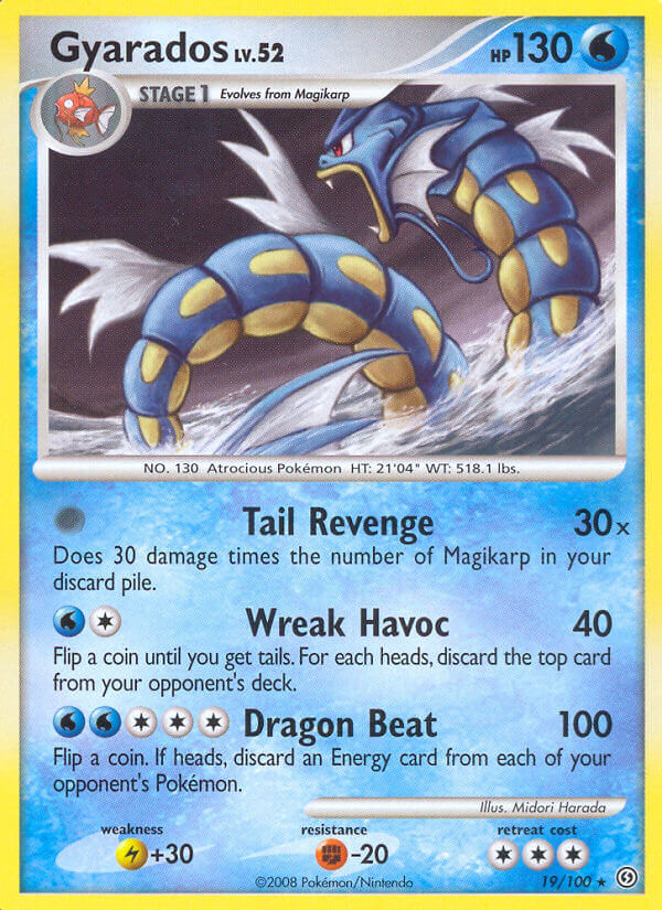 Gyarados (19/100) (Theme Deck Exclusive) [Diamond & Pearl: Stormfront] | Game Haven TX