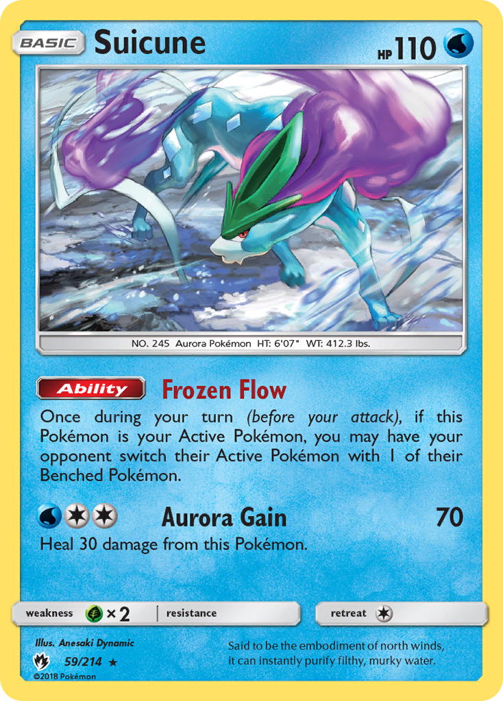 Suicune (59/214) [Sun & Moon: Lost Thunder] | Game Haven TX