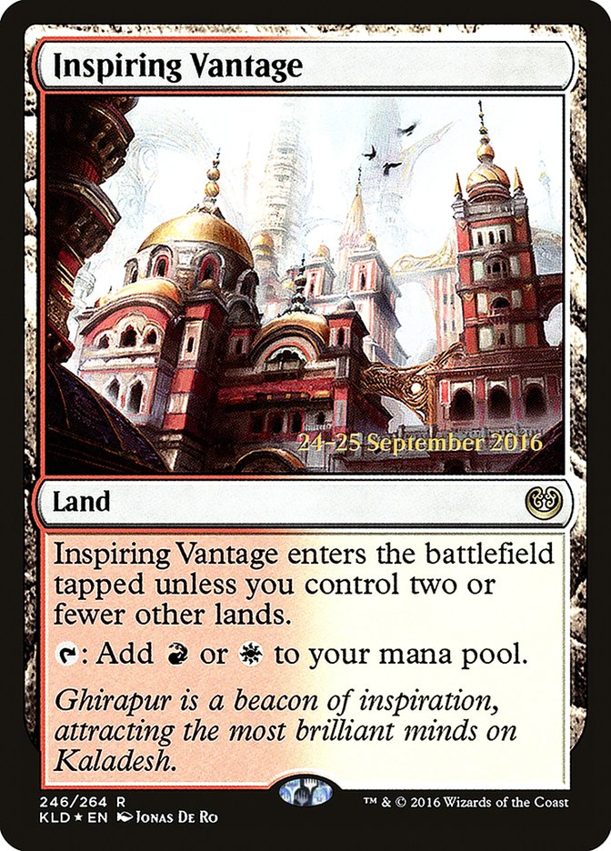 Inspiring Vantage  [Kaladesh Prerelease Promos] | Game Haven TX