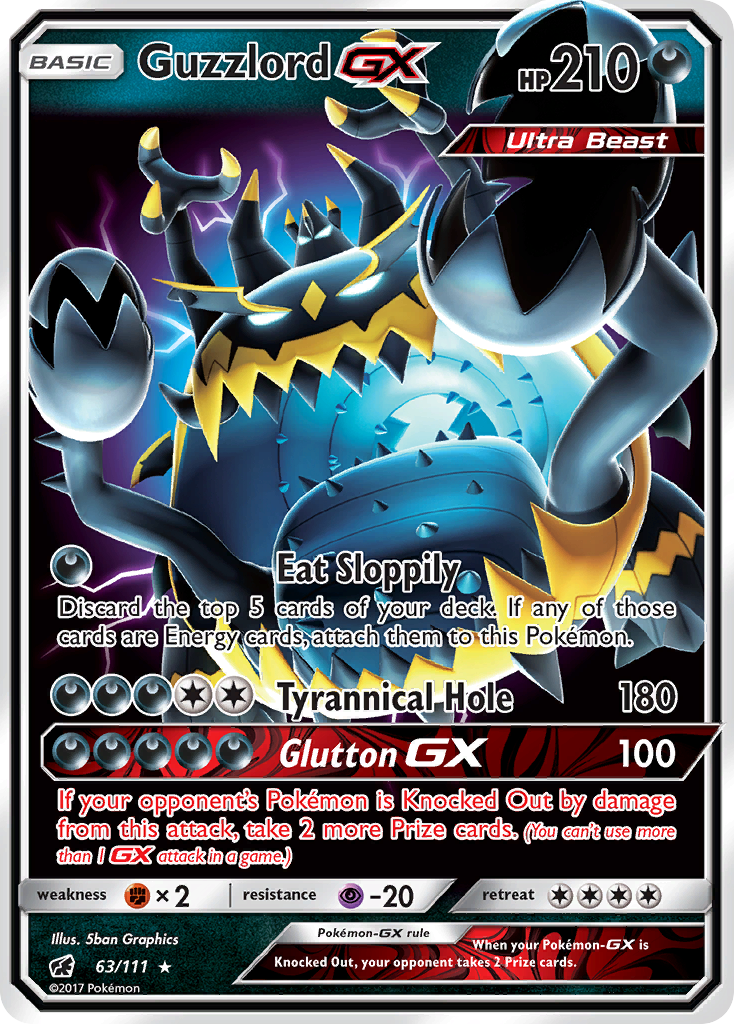 Guzzlord GX (63/111) [Sun & Moon: Crimson Invasion] | Game Haven TX