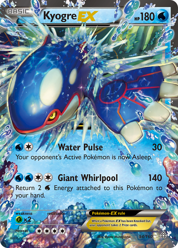 Kyogre EX (54/160) [XY: Primal Clash] | Game Haven TX