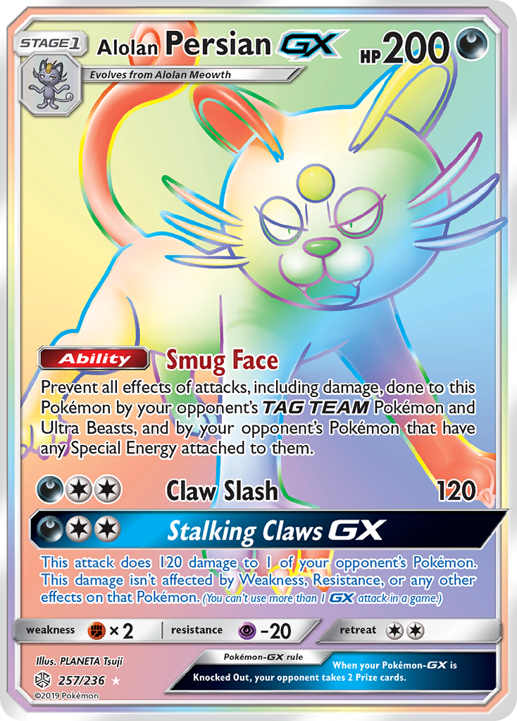 Alolan Persian GX (257/236) [Sun & Moon: Cosmic Eclipse] | Game Haven TX