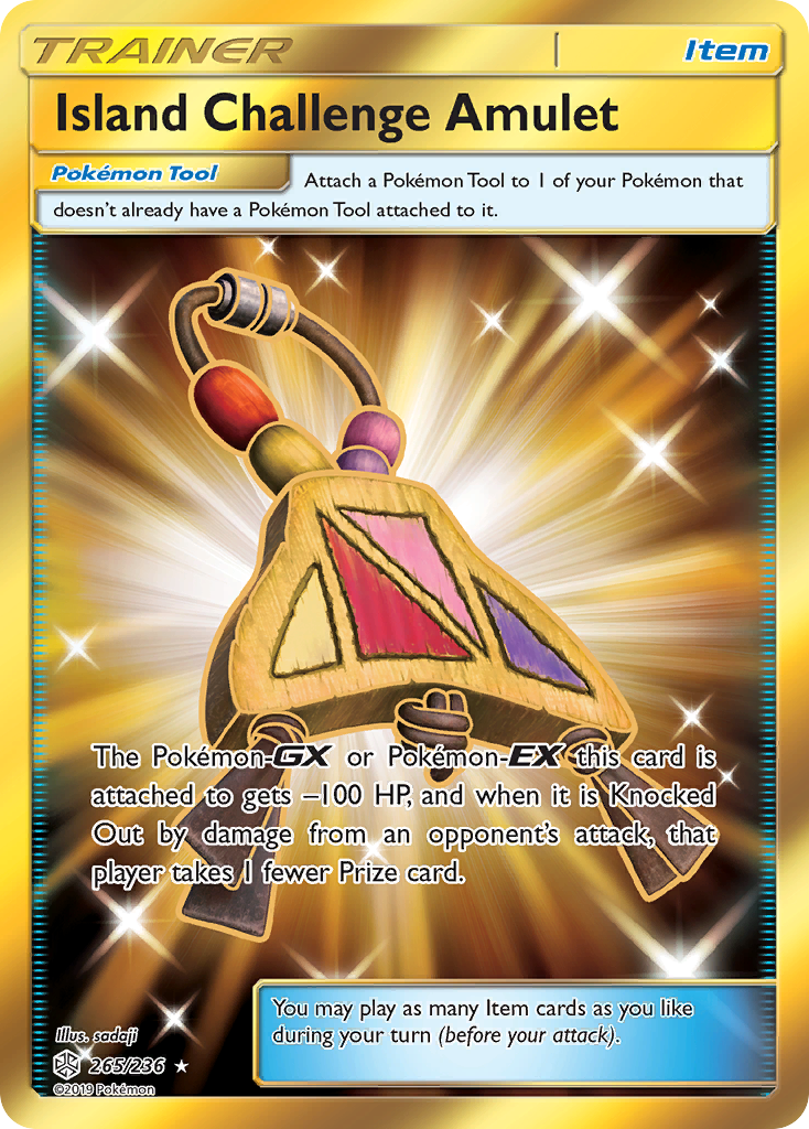 Island Challenge Amulet (265/236) [Sun & Moon: Cosmic Eclipse] | Game Haven TX