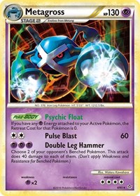 Metagross (4/95) (Cracked Ice Holo) (Theme Deck Exclusive) [HeartGold & SoulSilver: Unleashed] | Game Haven TX
