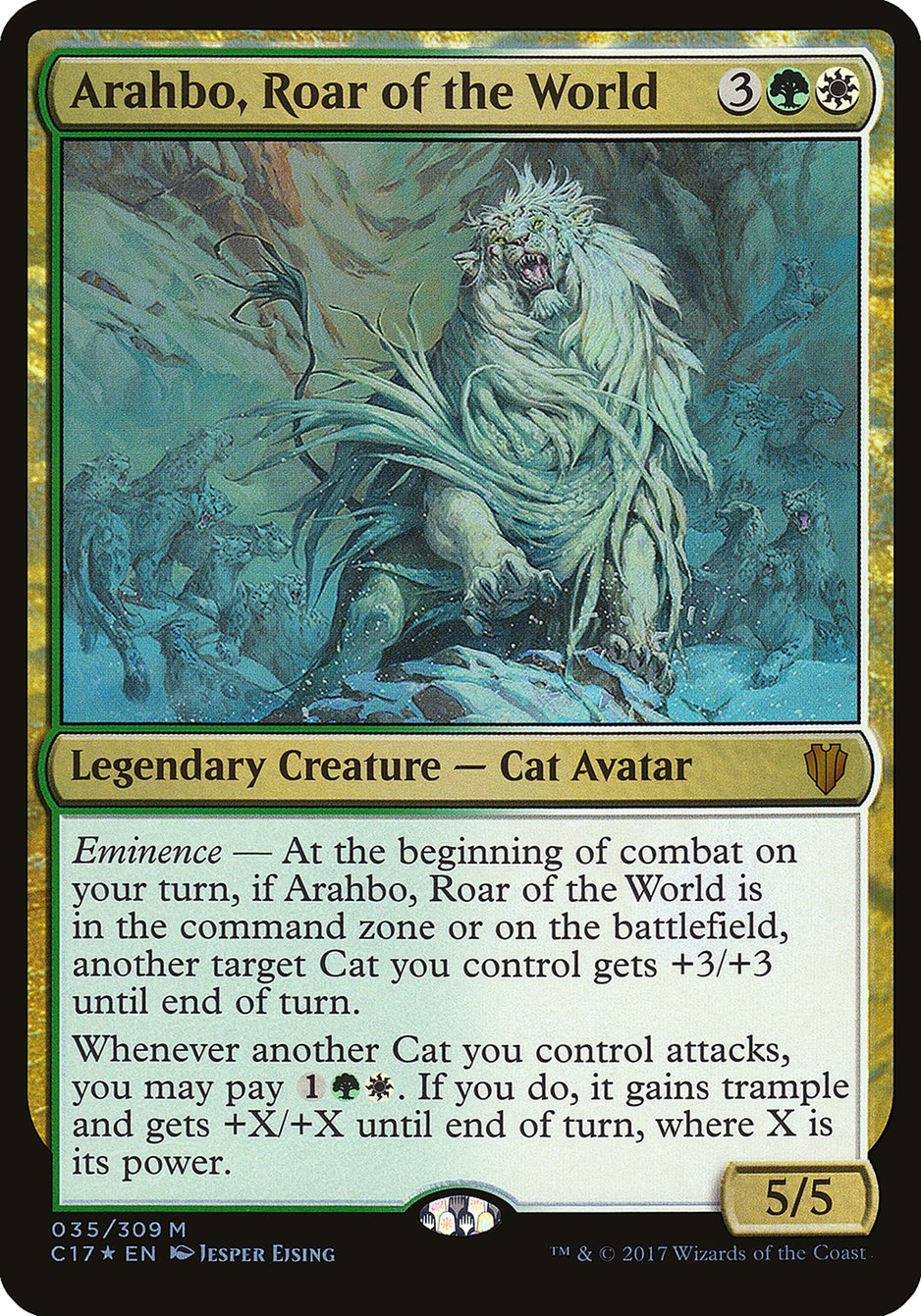 Arahbo, Roar of the World (Commander 2017) [Commander 2017 Oversized] | Game Haven TX