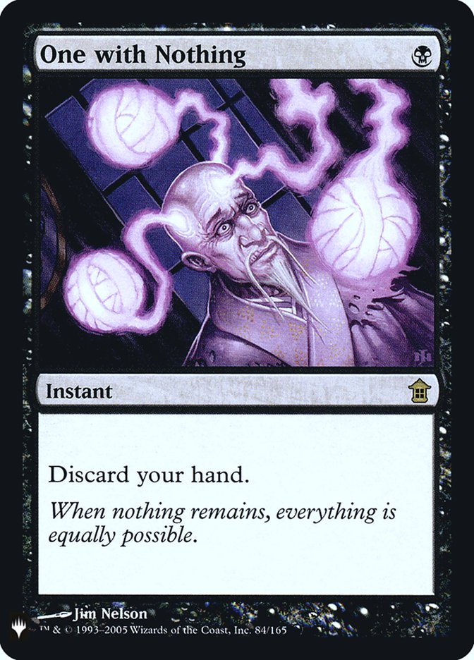 One with Nothing [Mystery Booster] | Game Haven TX
