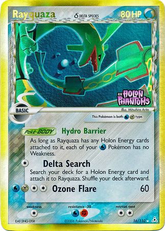 Rayquaza (16/110) (Delta Species) (Stamped) [EX: Holon Phantoms] | Game Haven TX