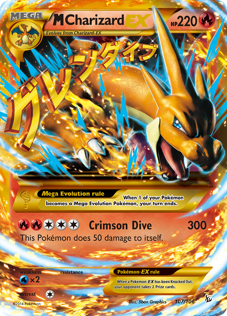M Charizard EX (107/106) [XY: Flashfire] | Game Haven TX