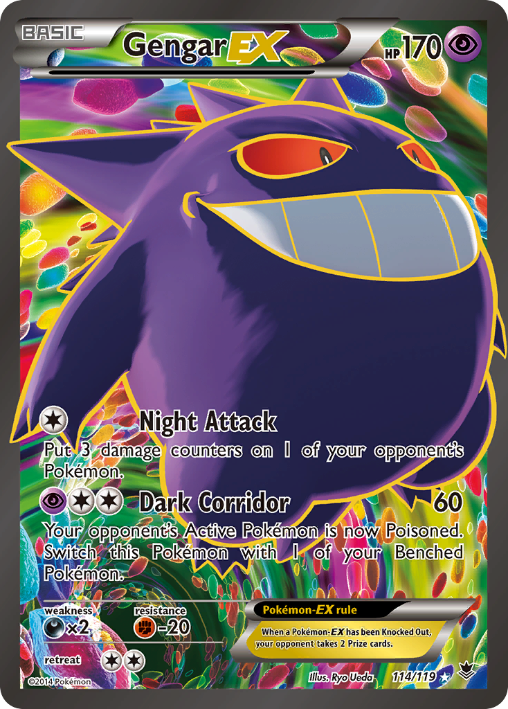 Gengar EX (114/119) [XY: Phantom Forces] | Game Haven TX