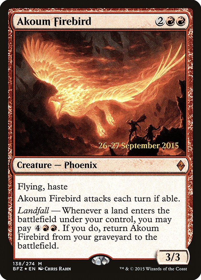 Akoum Firebird [Battle for Zendikar Promos] | Game Haven TX