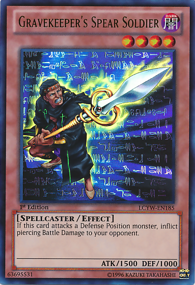 Gravekeeper's Spear Soldier [LCYW-EN185] Ultra Rare | Game Haven TX