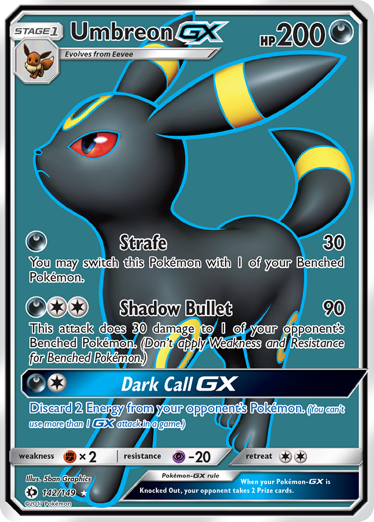 Umbreon GX (142/149) [Sun & Moon: Base Set] | Game Haven TX