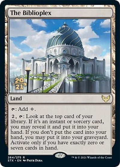 The Biblioplex (Prerelease) [Strixhaven: School of Mages Prerelease Promos] | Game Haven TX