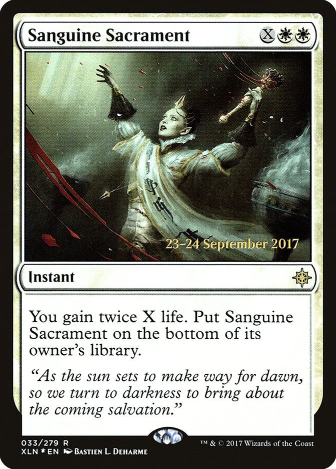 Sanguine Sacrament [Ixalan Promos] | Game Haven TX