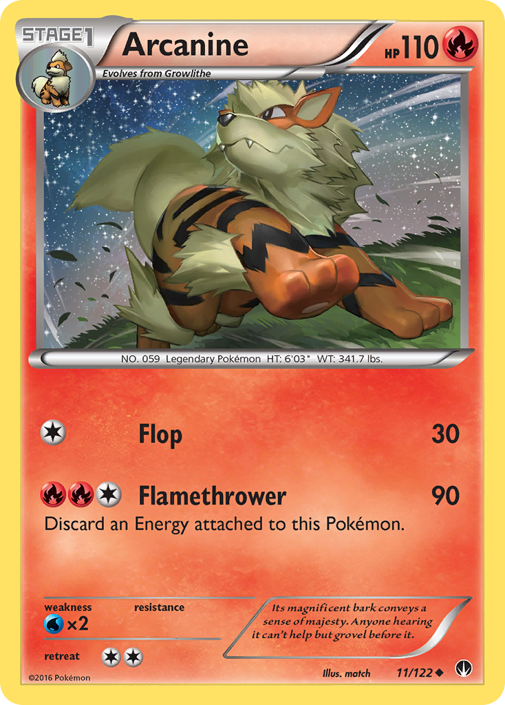 Arcanine (11/122) [XY: BREAKpoint] | Game Haven TX