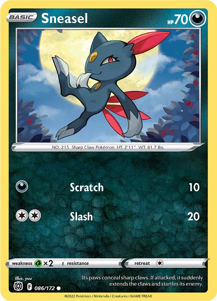 Sneasel (086/172) [Sword & Shield: Brilliant Stars] | Game Haven TX