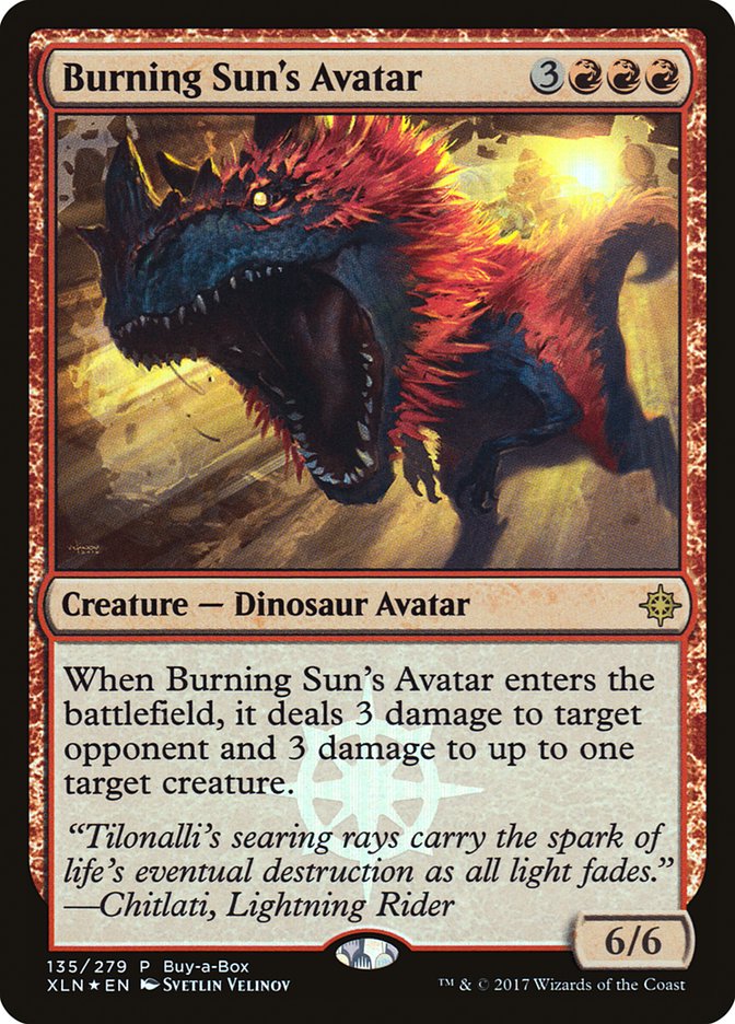 Burning Sun's Avatar [Ixalan Promos] | Game Haven TX