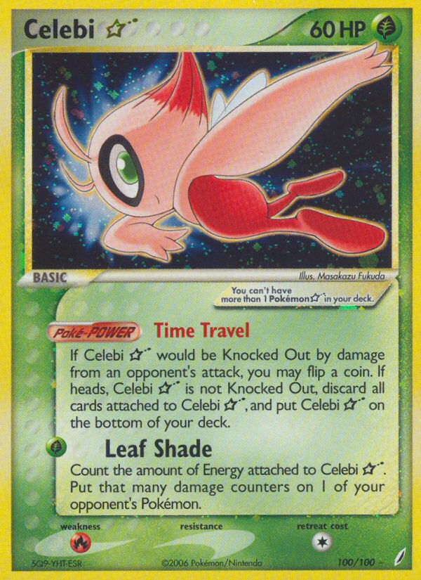 Celebi Star (100/100) [EX: Crystal Guardians] | Game Haven TX