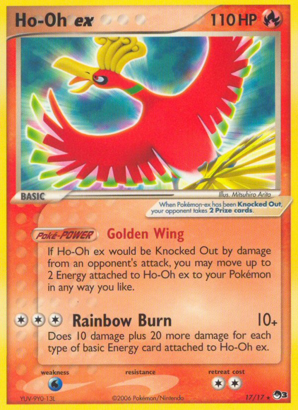 Ho-Oh ex (17/17) (Holo) [POP Series 3] | Game Haven TX