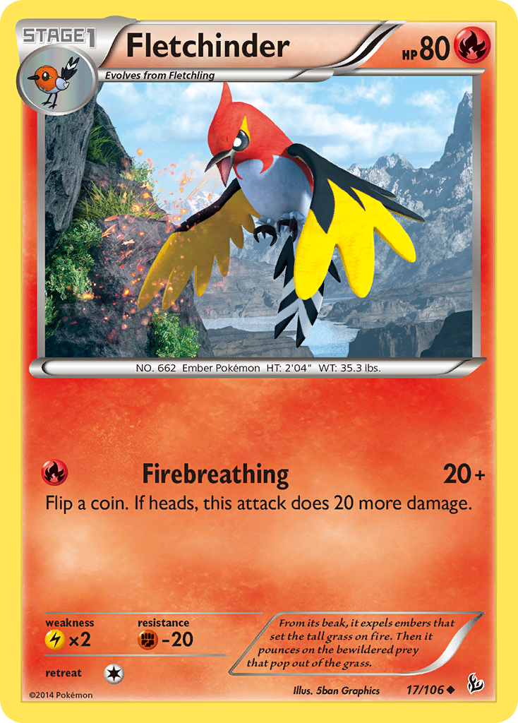 Fletchinder (17/106) [XY: Flashfire] | Game Haven TX