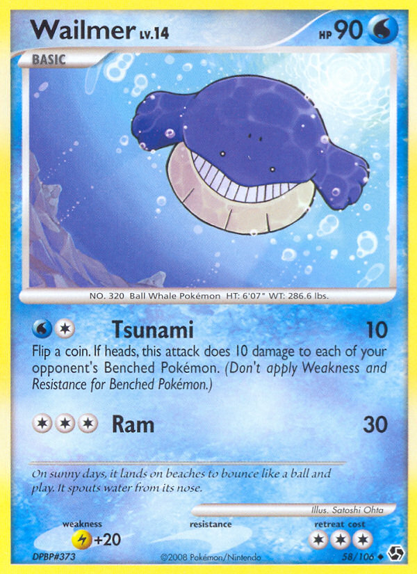 Wailmer (58/106) [Diamond & Pearl: Great Encounters] | Game Haven TX