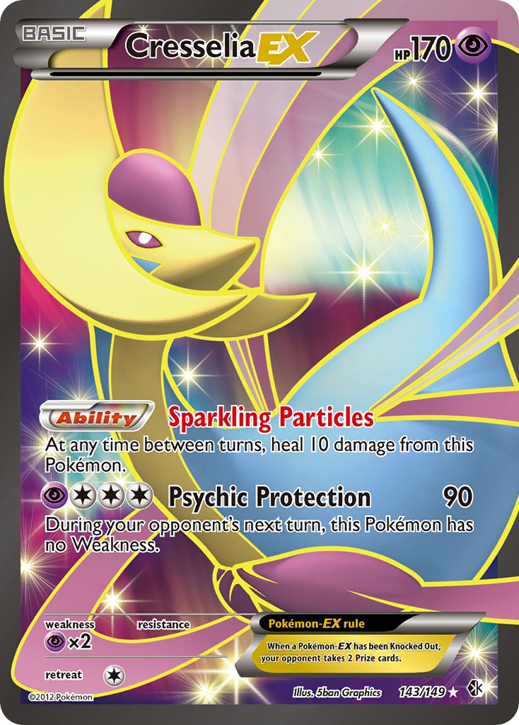 Cresselia EX (143/149) [Black & White: Boundaries Crossed] | Game Haven TX