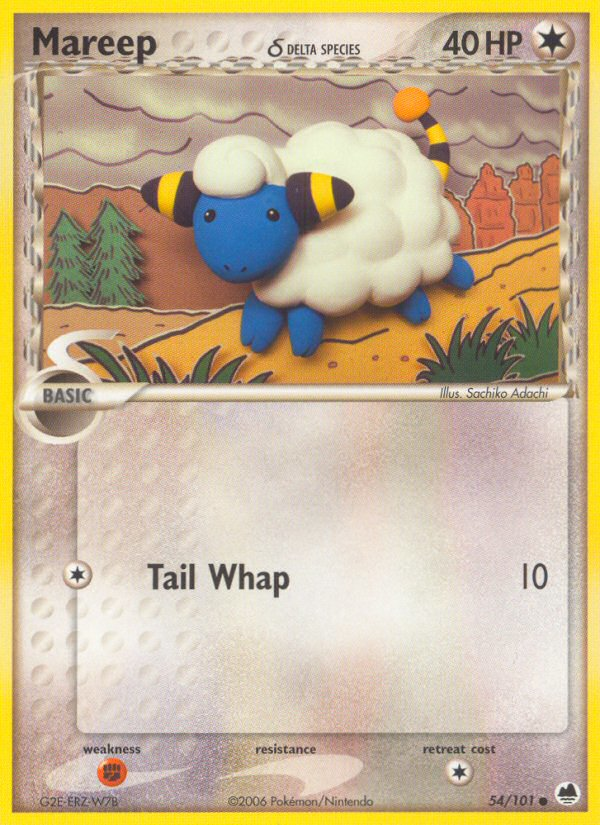 Mareep (54/101) (Delta Species) [EX: Dragon Frontiers] | Game Haven TX