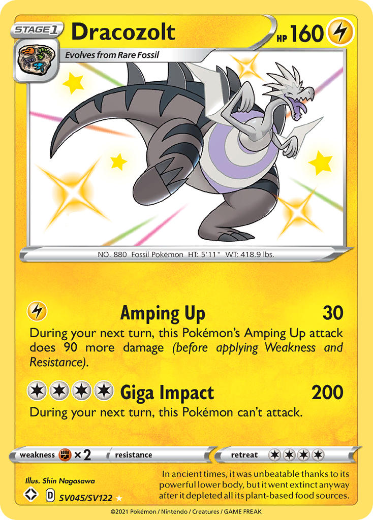 Dracozolt (SV045/SV122) [Sword & Shield: Shining Fates] | Game Haven TX