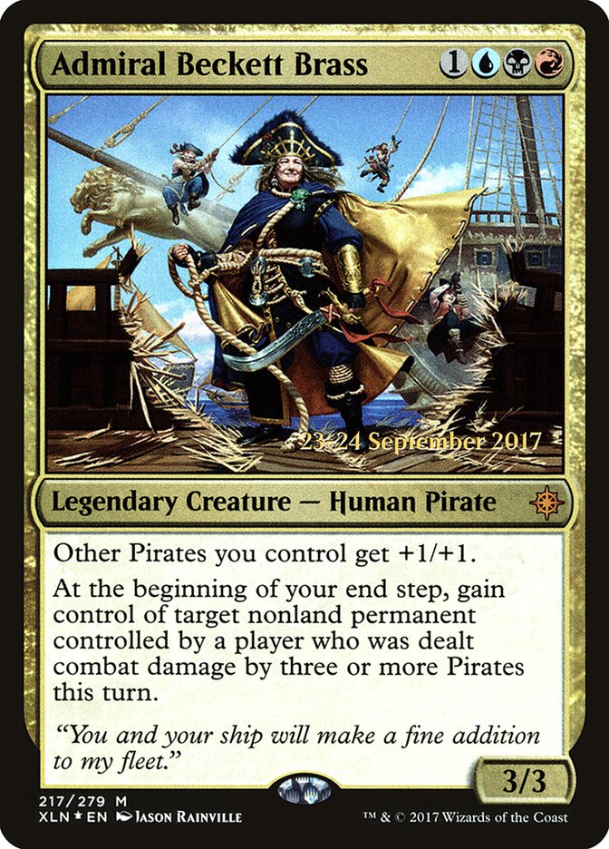 Admiral Beckett Brass [Ixalan Promos] | Game Haven TX