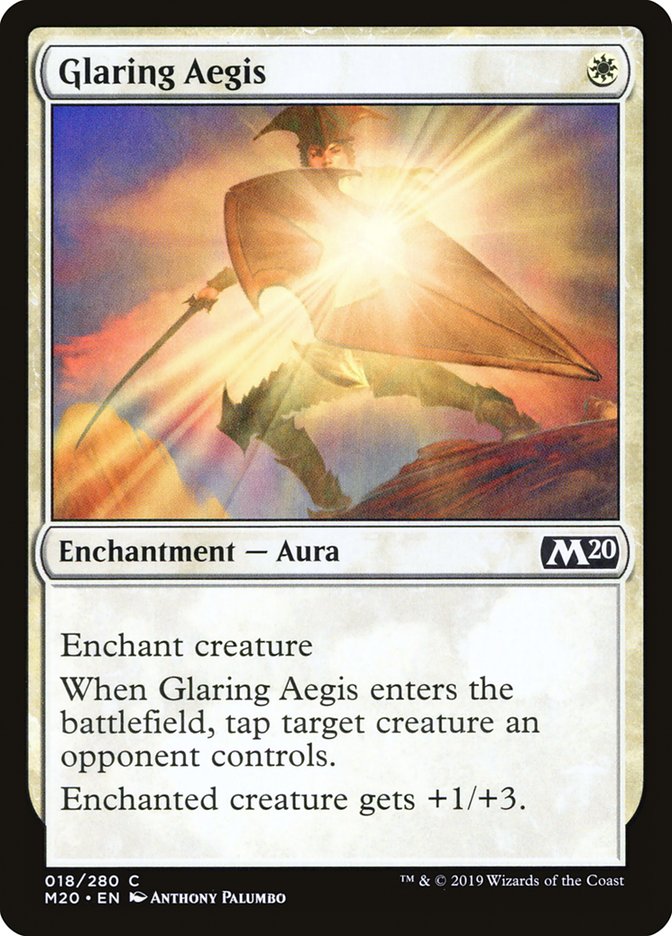 Glaring Aegis [Core Set 2020] | Game Haven TX