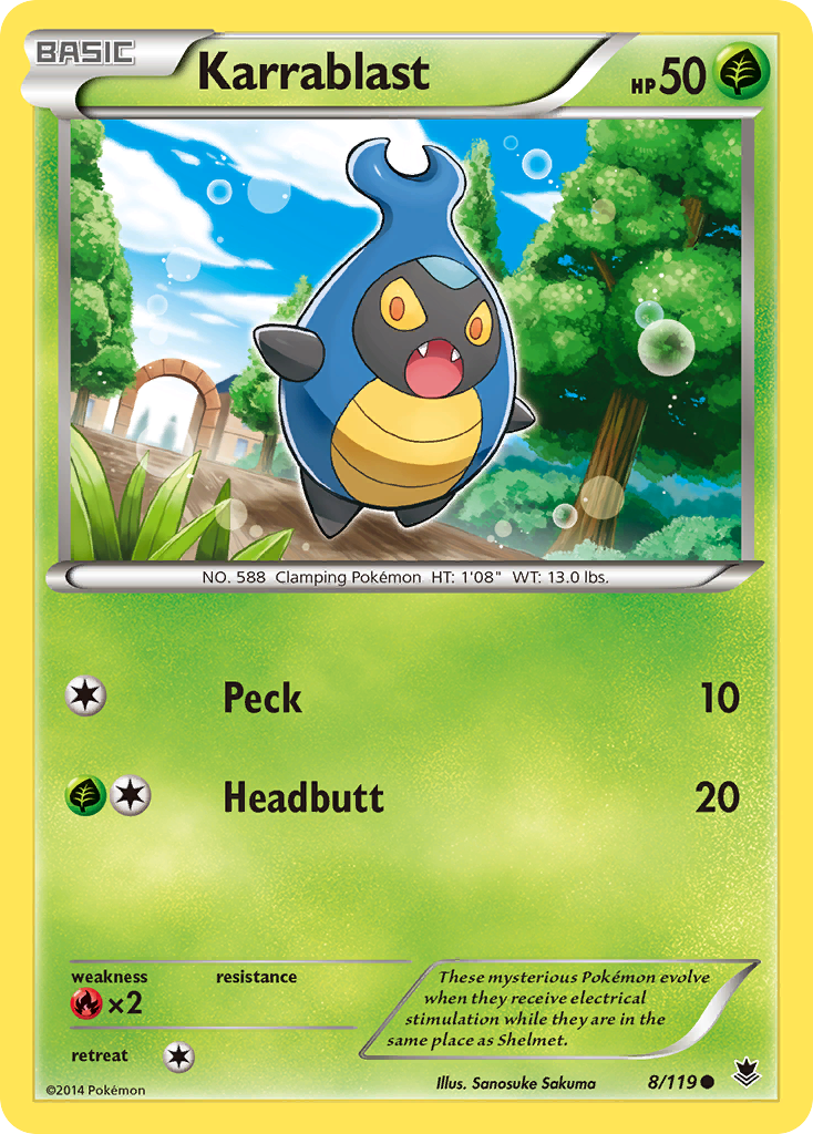 Karrablast (8/119) [XY: Phantom Forces] | Game Haven TX