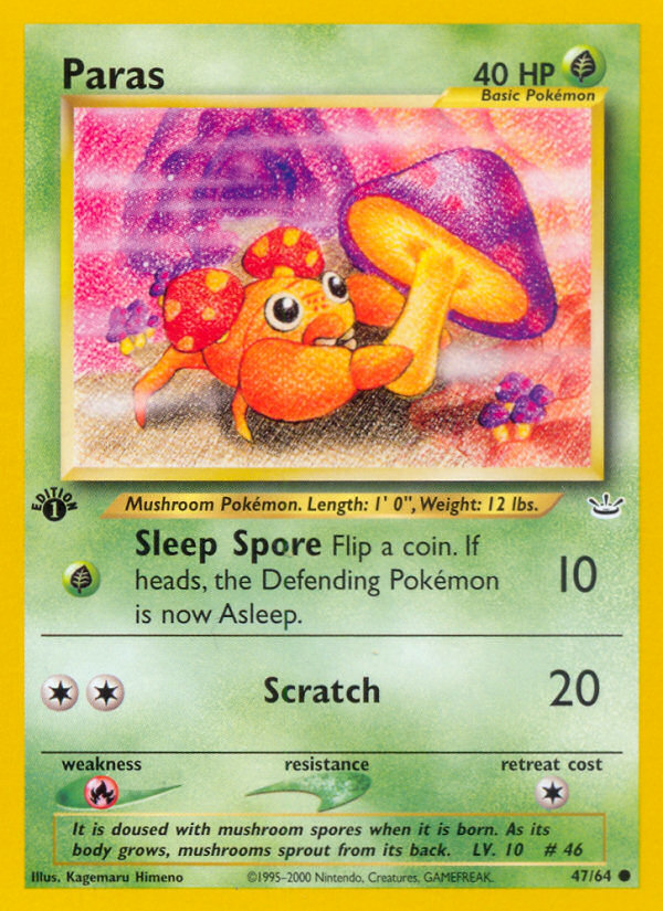 Paras (47/64) [Neo Revelation 1st Edition] | Game Haven TX