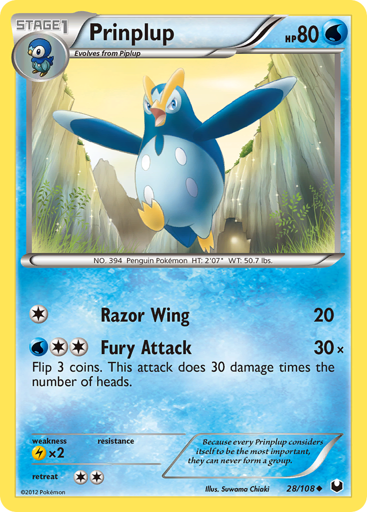 Prinplup (28/108) [Black & White: Dark Explorers] | Game Haven TX