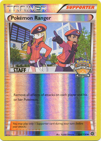 Pokemon Ranger (104/114) (Regional Championship Promo Staff) [XY: Steam Siege] | Game Haven TX